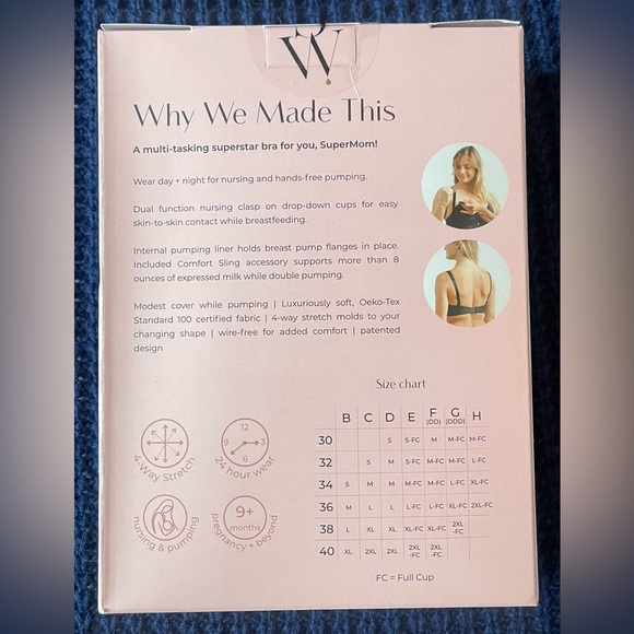 NEW $46 Women’s SuperMom Nursing & Pumping Bralette, Small - Picture 8 of 8